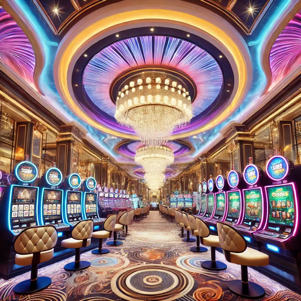 Luxurious interior of the best arcades in Las Vegas