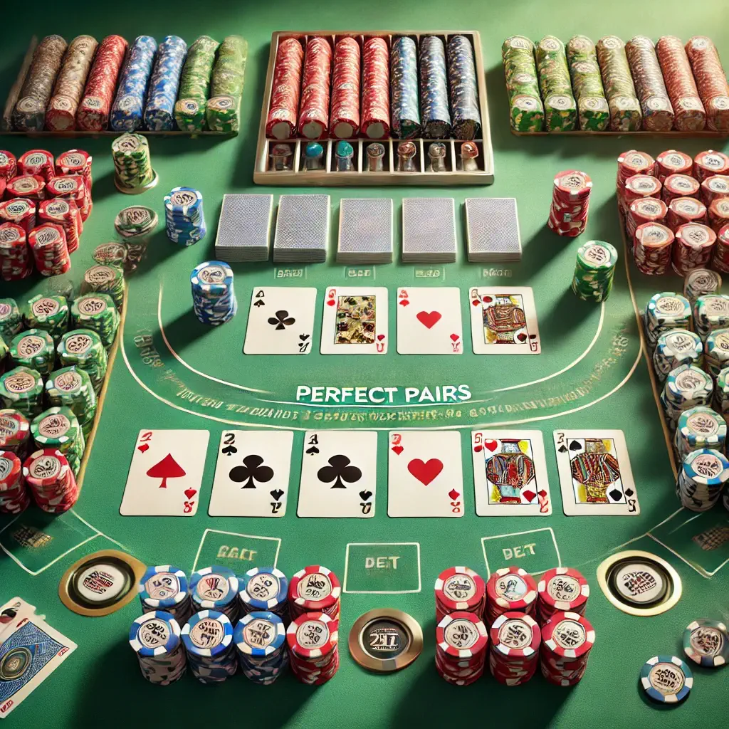 Blackjack table showcasing game layout