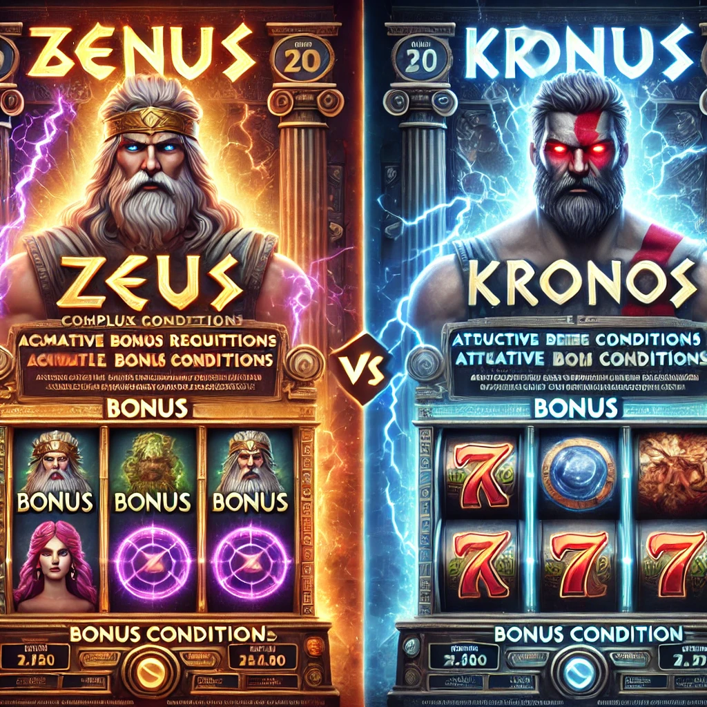 Bonus conditions for Zeus and Kronos