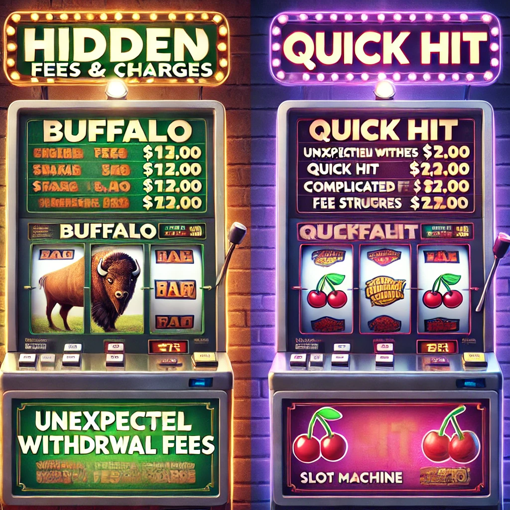 Hidden fees and charges for Buffalo and Quick Hit