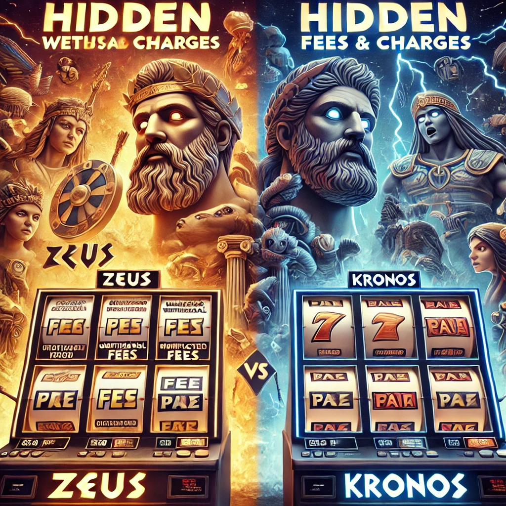 Hidden fees and charges for Zeus and Kronos