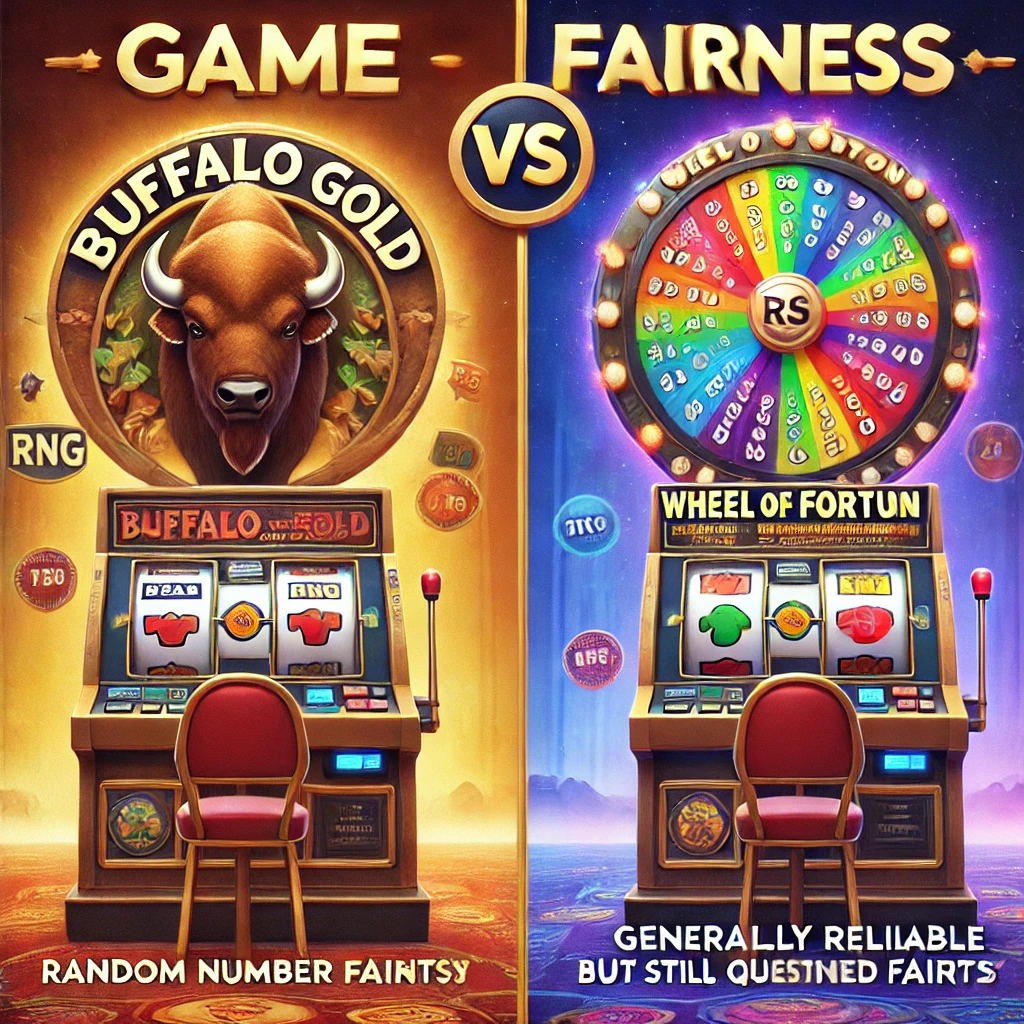 Game fairness concerns for Buffalo Gold and Wheel of Fortune