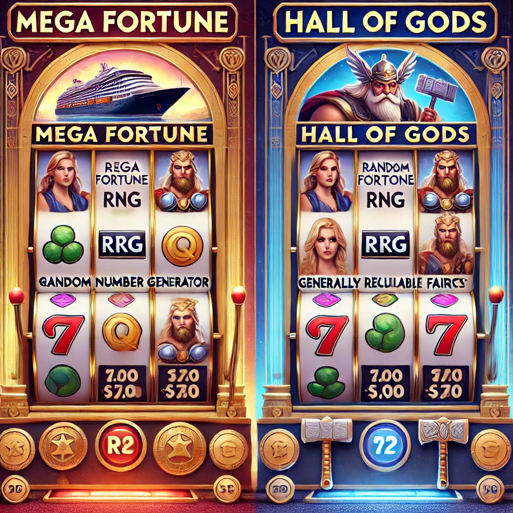 Game fairness concerns for Mega Fortune and Hall of Gods