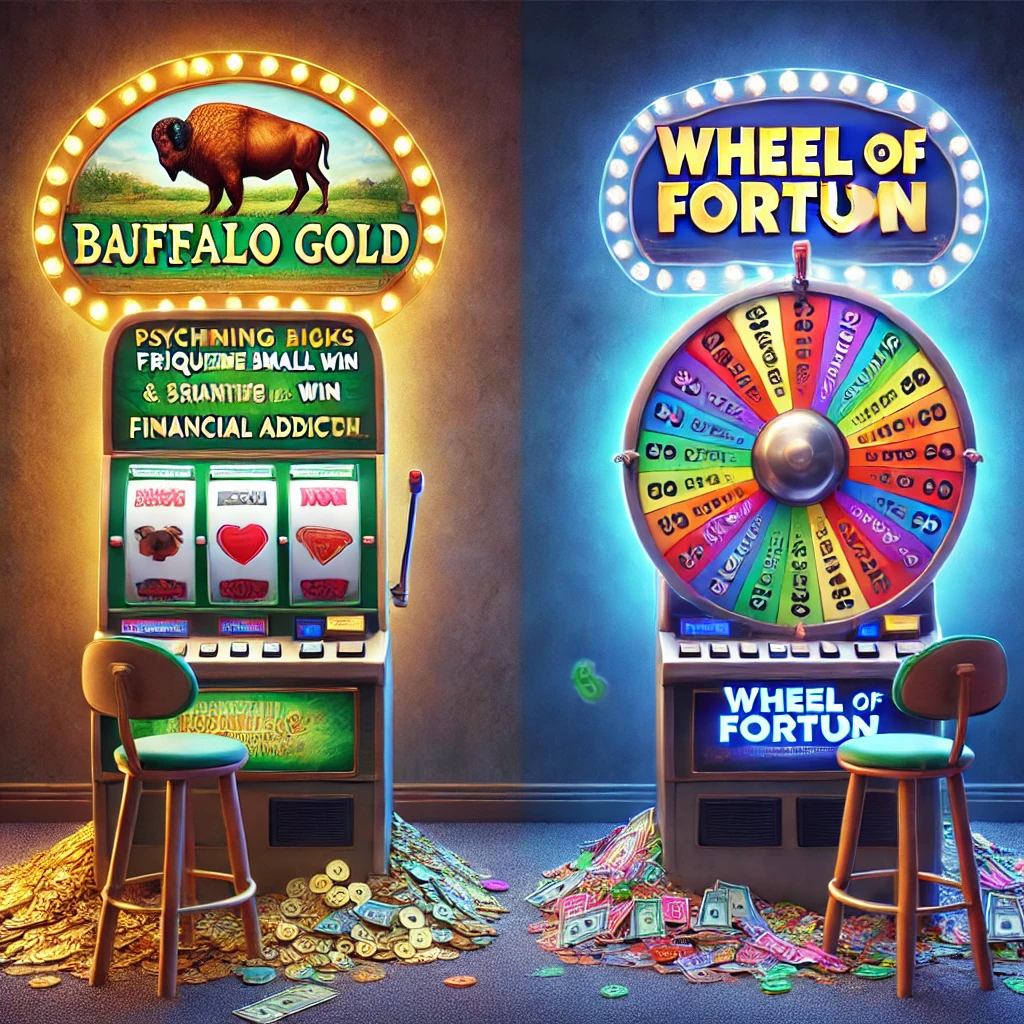 Psychological and financial risks of Buffalo Gold and Wheel of Fortune