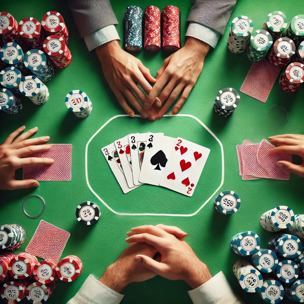 Poker Table in a Casino