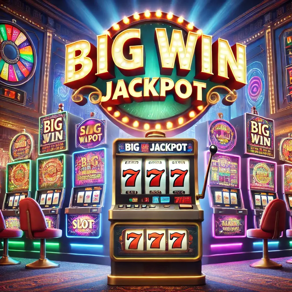 Big Win Jackpot slot machines in a casino