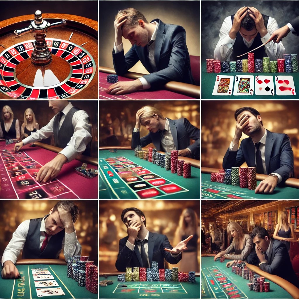 Player losses in Roulette vs Three Card Poker