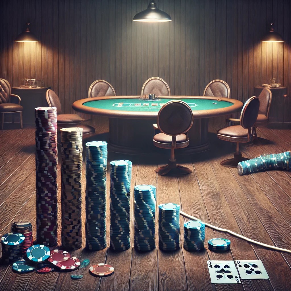 Financial drain in Poker and High-Low Split