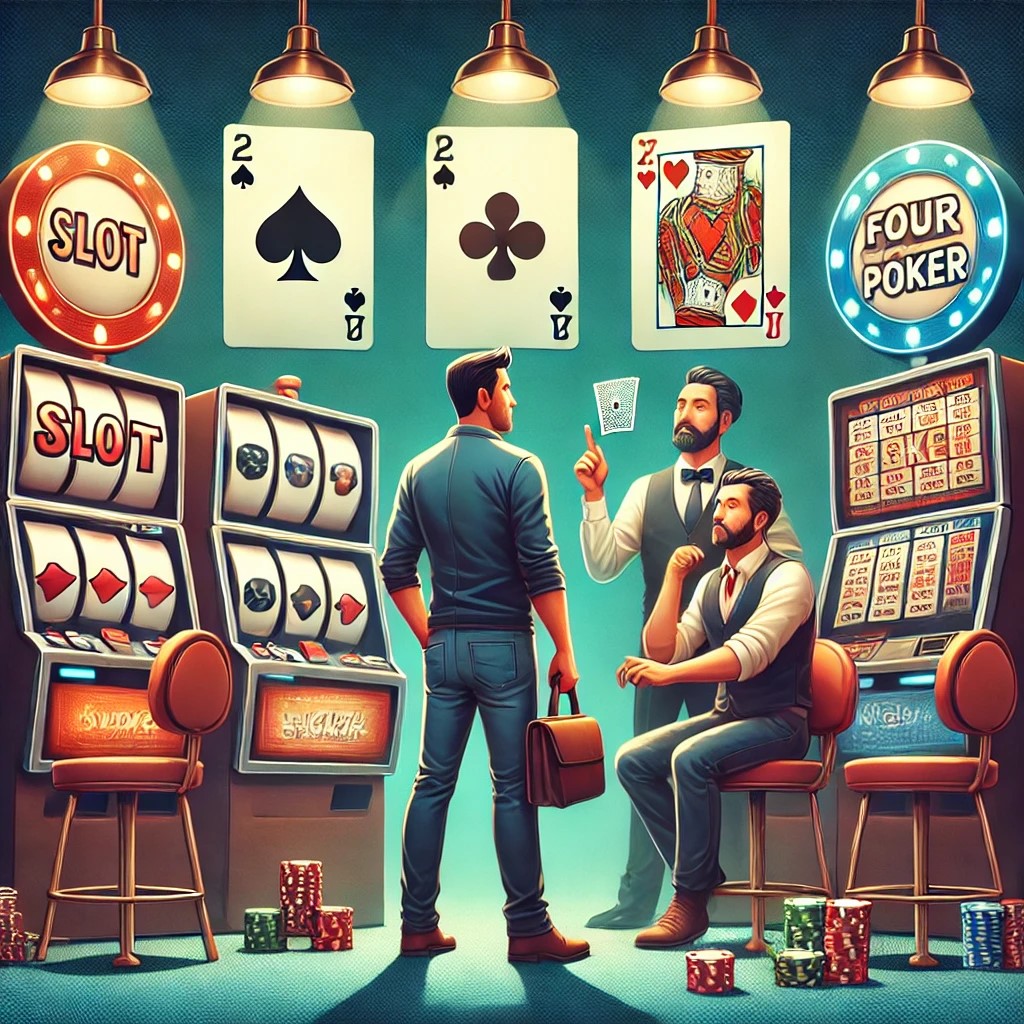 Beginner guide Slots vs Four Card Poker