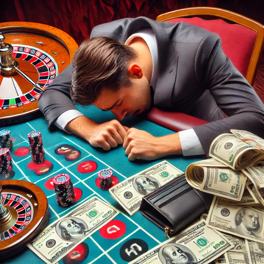 Financial collapse from Double Ball Roulette