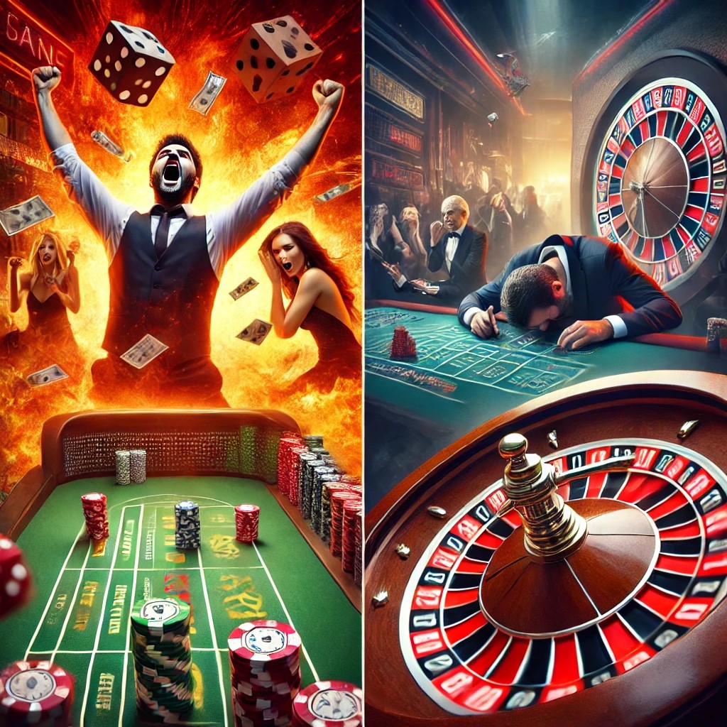 Emotional highs and lows in casino games