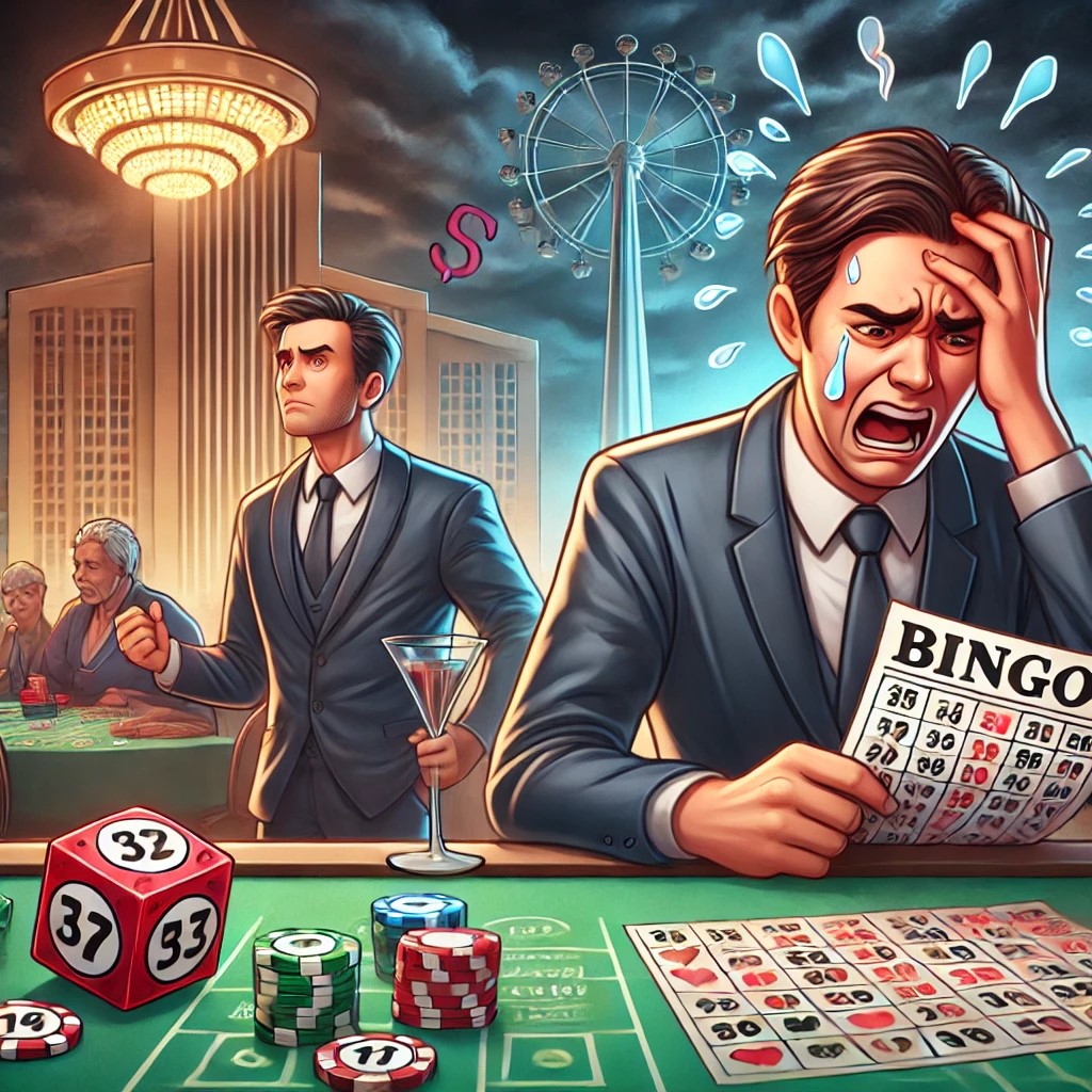 Financial losses in Blackjack and Bingo